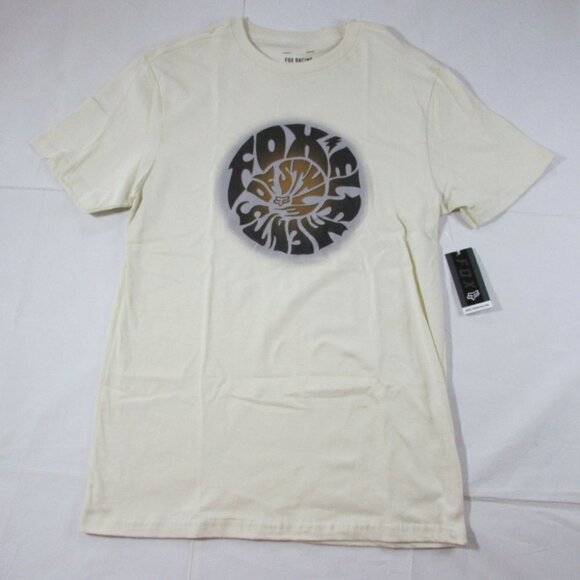 Fox Racing Men's Small Short Sleeve The Heater Premium Graphic T-Shirt Bone - Picture 1 of 3